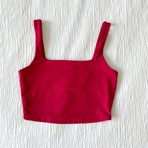 Garage Red Cropped Tank Top